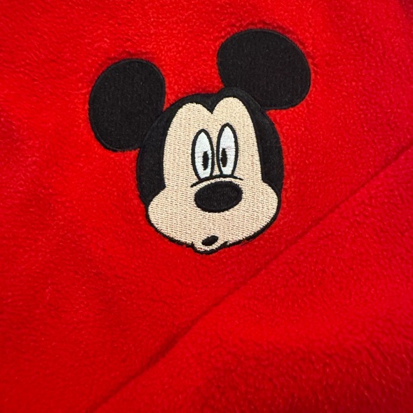 Disney Vibrant Red Fleece with Iconic Patch - Picture 2 of 4